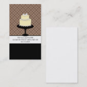 Visitekaartjes voor bakkerij- of gakeontwerpers (Voorkant / Achterkant)