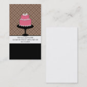 Visitekaartjes voor bakkerij- of gakeontwerpers (Voorkant / Achterkant)