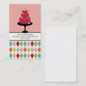 Visitekaartjes voor bakkerij- of gakeontwerpers (Voorkant / Achterkant)