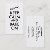 Visitekaartjes voor bakkerijbakkersgebak (Voorkant / Achterkant)