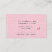 Visitekaartjes voor bakkerijproducten met pekellak (Achterkant)