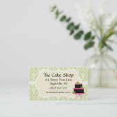 Visitekaartjes voor bakkerijproducten van de Cake (Staand voorkant)
