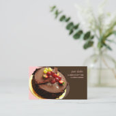 Visitekaartjes voor banketbakker, bakker (Staand voorkant)