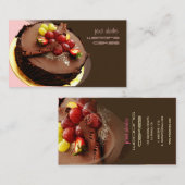 Visitekaartjes voor banketbakker, bakker (Voorkant / Achterkant)