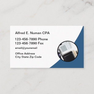 Visitekaartjes voor belastingaccountant CPA