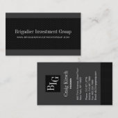 Visitekaartjes voor beleggers (Voorkant / Achterkant)