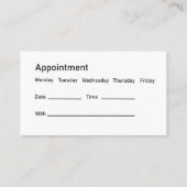 Visitekaartjes voor benoeming van gastro-enteroloo (Achterkant)