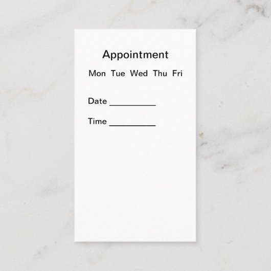 Visitekaartjes voor benoeming van gastro-enteroloo (Achterkant)