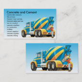 Visitekaartjes voor beton- en cementmengers (Voorkant / Achterkant)