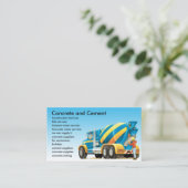 Visitekaartjes voor beton- en cementmengers (Staand voorkant)