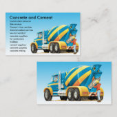 Visitekaartjes voor beton- en cementmengers (Voorkant / Achterkant)