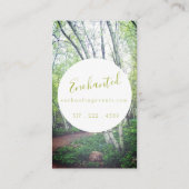 Visitekaartjes voor betoverende Bossen (Achterkant)
