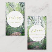 Visitekaartjes voor betoverende Bossen (Voorkant / Achterkant)