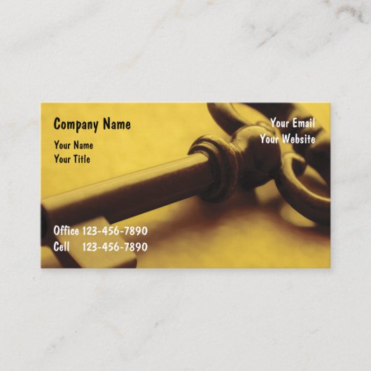 Visitekaartjes voor beveiliging Uniek ontwerp (Voorkant)