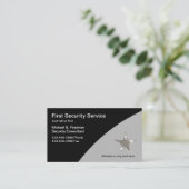 Visitekaartjes voor beveiligingsservice (Staand voorkant)