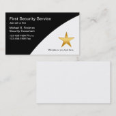 Visitekaartjes voor beveiligingsservice (Voorkant / Achterkant)