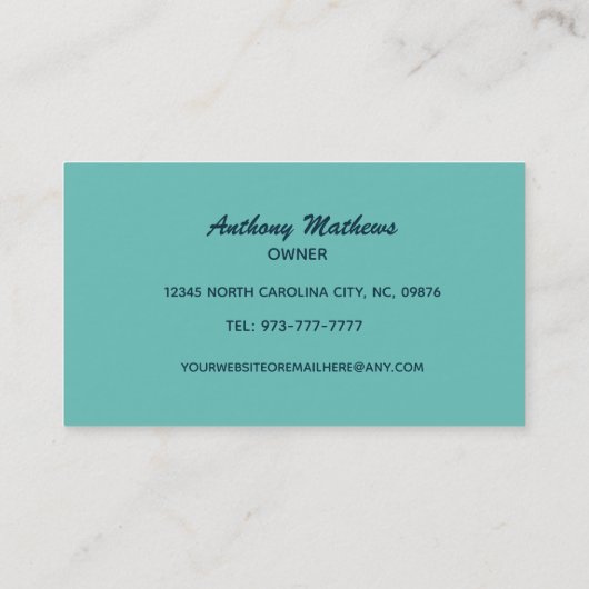 Visitekaartjes voor bewegings- en opslagslogans (Achterkant)