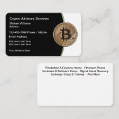 Visitekaartjes voor bitmunt en cryto Ethereum (Voorkant / Achterkant)