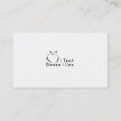 Visitekaartjes voor Blackboard Teacher (Achterkant)