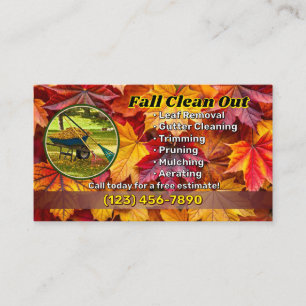Visitekaartjes voor bladverwijdering