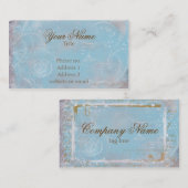  Visitekaartjes voor blauw beeld en script (Voorkant / Achterkant)