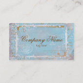  Visitekaartjes voor blauw beeld en script (Achterkant)