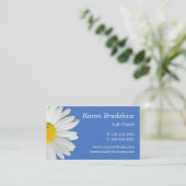 Visitekaartjes voor blauw en wit grafisch ontwerp (Staand voorkant)