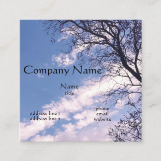 Visitekaartjes voor blauwe lucht