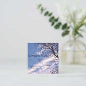 Visitekaartjes voor blauwe lucht (Staand voorkant)