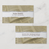 Visitekaartjes voor  boekenpagina's (Voorkant / Achterkant)