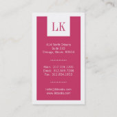 Visitekaartjes voor boekhouders (Achterkant)