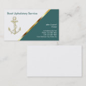 Visitekaartjes voor botenstoffering (Voorkant / Achterkant)