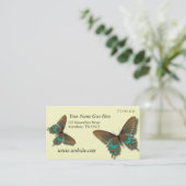 Visitekaartjes voor botervlieg-crème (Staand voorkant)