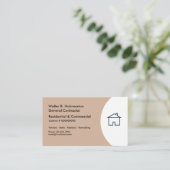 Visitekaartjes voor bouwcontracten (Staand voorkant)