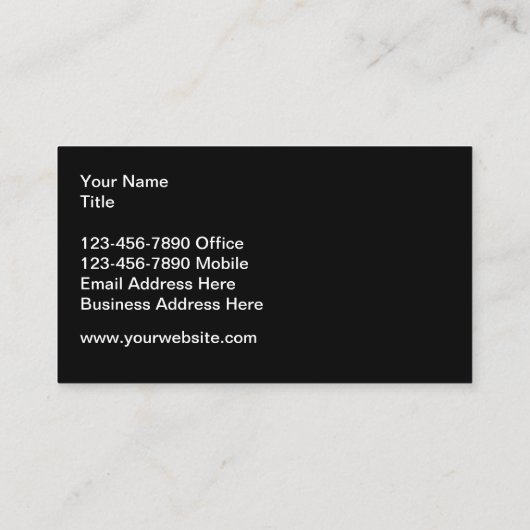 Visitekaartjes voor bouwplanning (Achterkant)