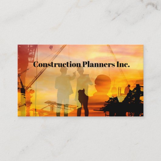 Visitekaartjes voor bouwplanning (Voorkant)