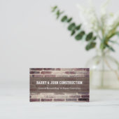 Visitekaartjes voor bouwstenen wandtextuur (Staand voorkant)