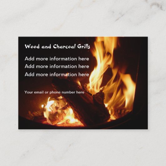 Visitekaartjes voor brandblusvlamblusroosters (Voorkant)