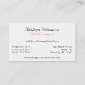 Visitekaartjes voor Bright Insiders roze (Achterkant)