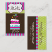 Visitekaartjes voor Cake Designer (Voorkant / Achterkant)