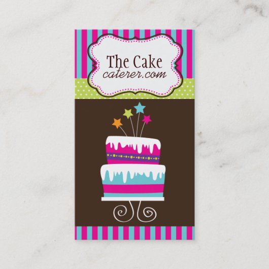 Visitekaartjes voor Cake Designer (Voorkant)