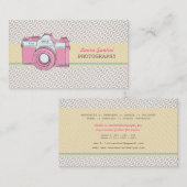 Visitekaartjes voor  camera fotograaf (Voorkant / Achterkant)