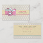 Visitekaartjes voor  camera fotograaf (Voorkant / Achterkant)