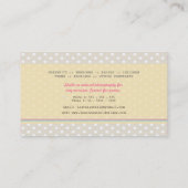 Visitekaartjes voor  camera fotograaf (Achterkant)