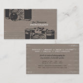 Visitekaartjes voor  camera fotografie (Voorkant / Achterkant)