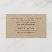 Visitekaartjes voor camera-grafie (Achterkant)