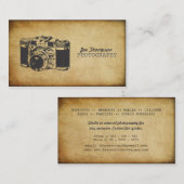 Visitekaartjes voor camera-grafie (Voorkant / Achterkant)