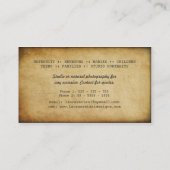 Visitekaartjes voor camera-grafie (Achterkant)