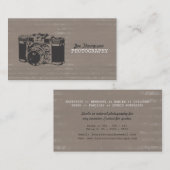 Visitekaartjes voor camera-grafie (Voorkant / Achterkant)