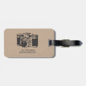 Visitekaartjes voor  camera-grafie bagagelabel (Achterkant horizontaal)